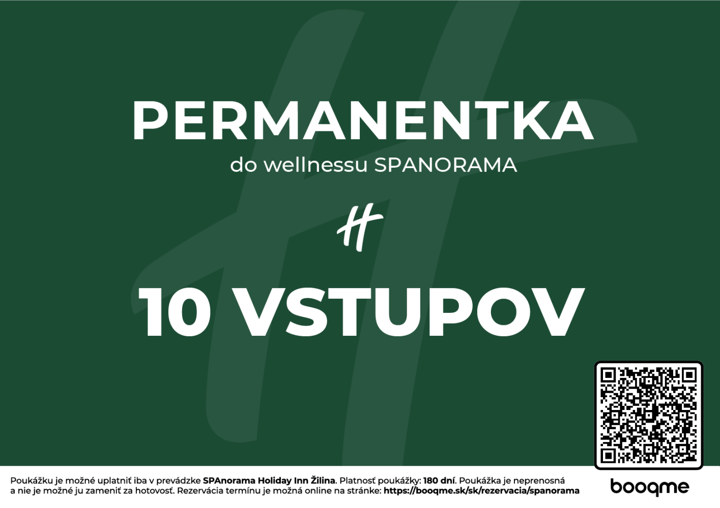 SPANORAMA Permanentka - 10 vstupov
