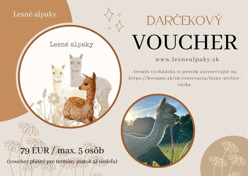 VOUCHER alpakatrekking (piatok až nedeľa)