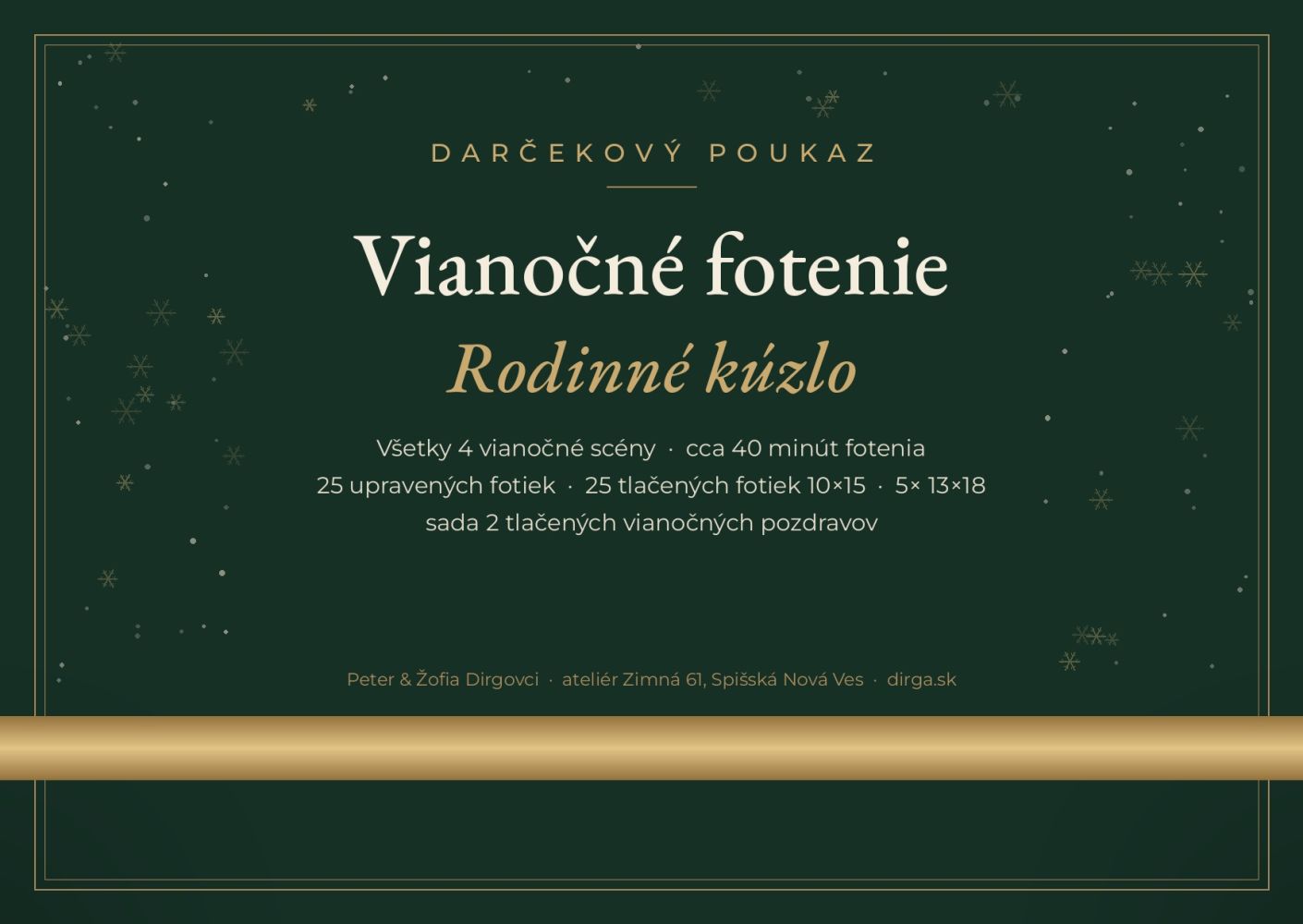 Vianočné fotenie - Rodinné kúzlo