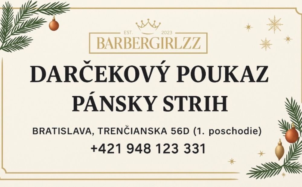 🎁 Darčeková poukážka – Pánsky strih