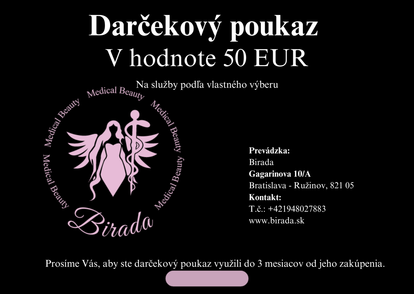 Darčekový poukaz 50€