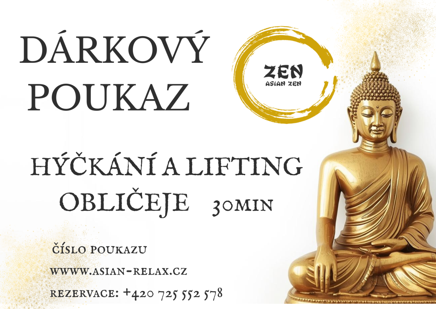 Hýčkání a lifting obličeje 30 min