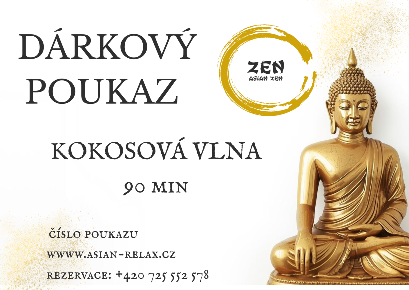 Kokosová vlna pro 1 os. 90min