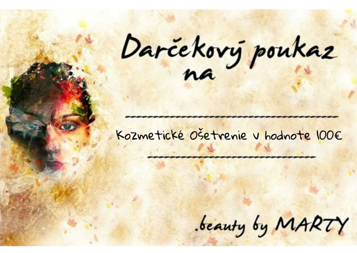 Darčeková poukážka na kozmetické ošetrenie