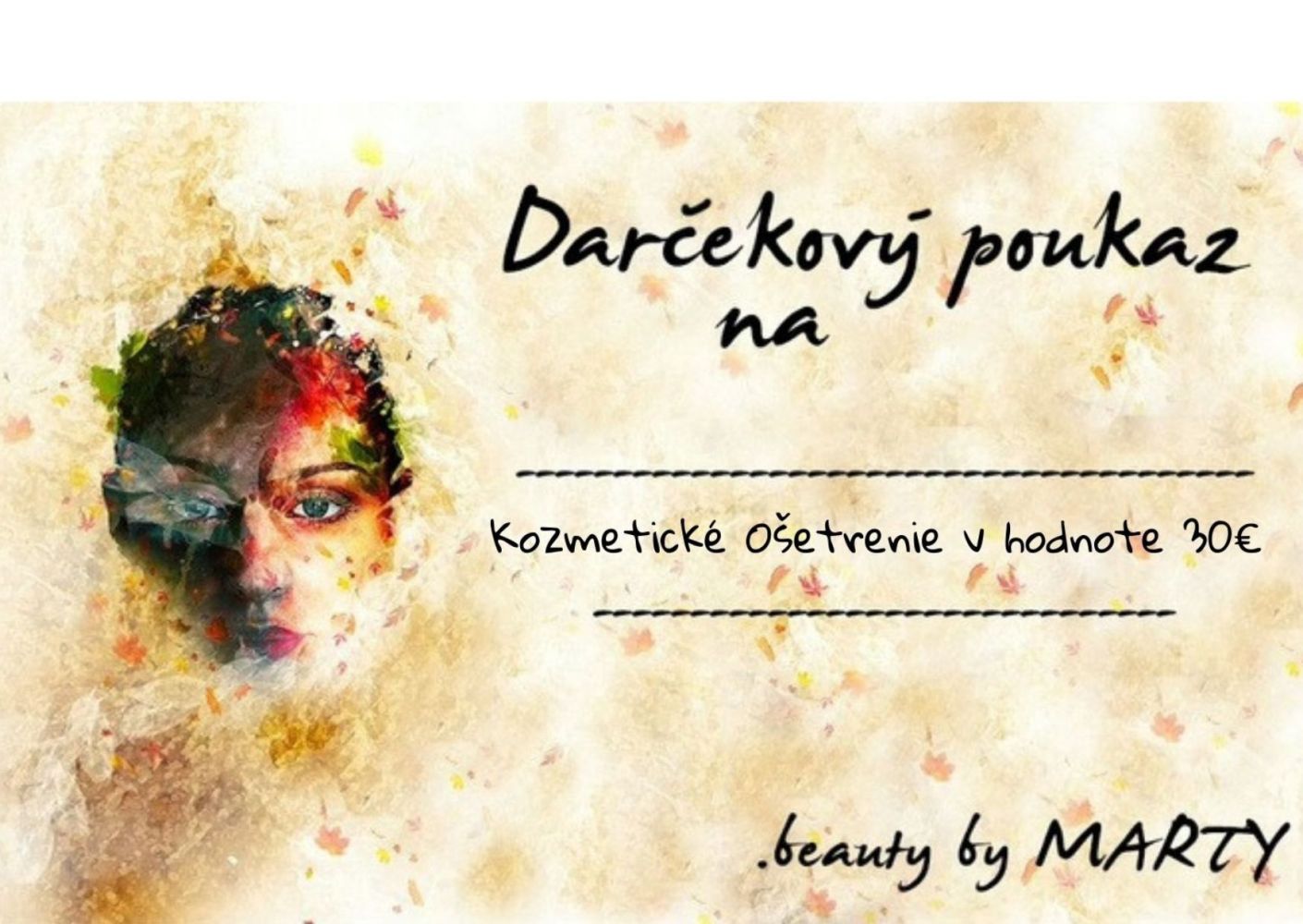 Darčeková poukážka na kozmetické ošetrenie