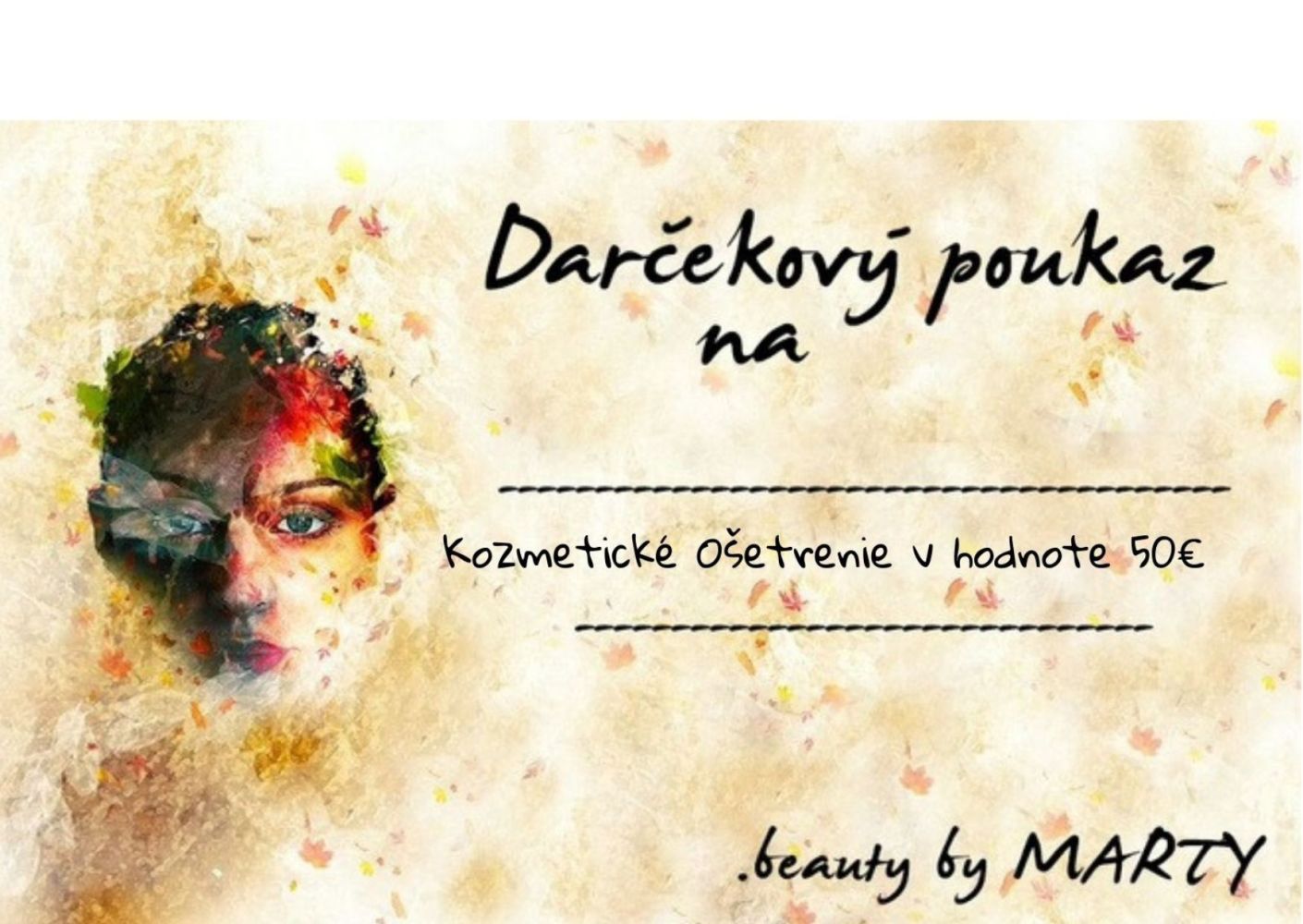 Darčeková poukážka na kozmetické ošetrenie