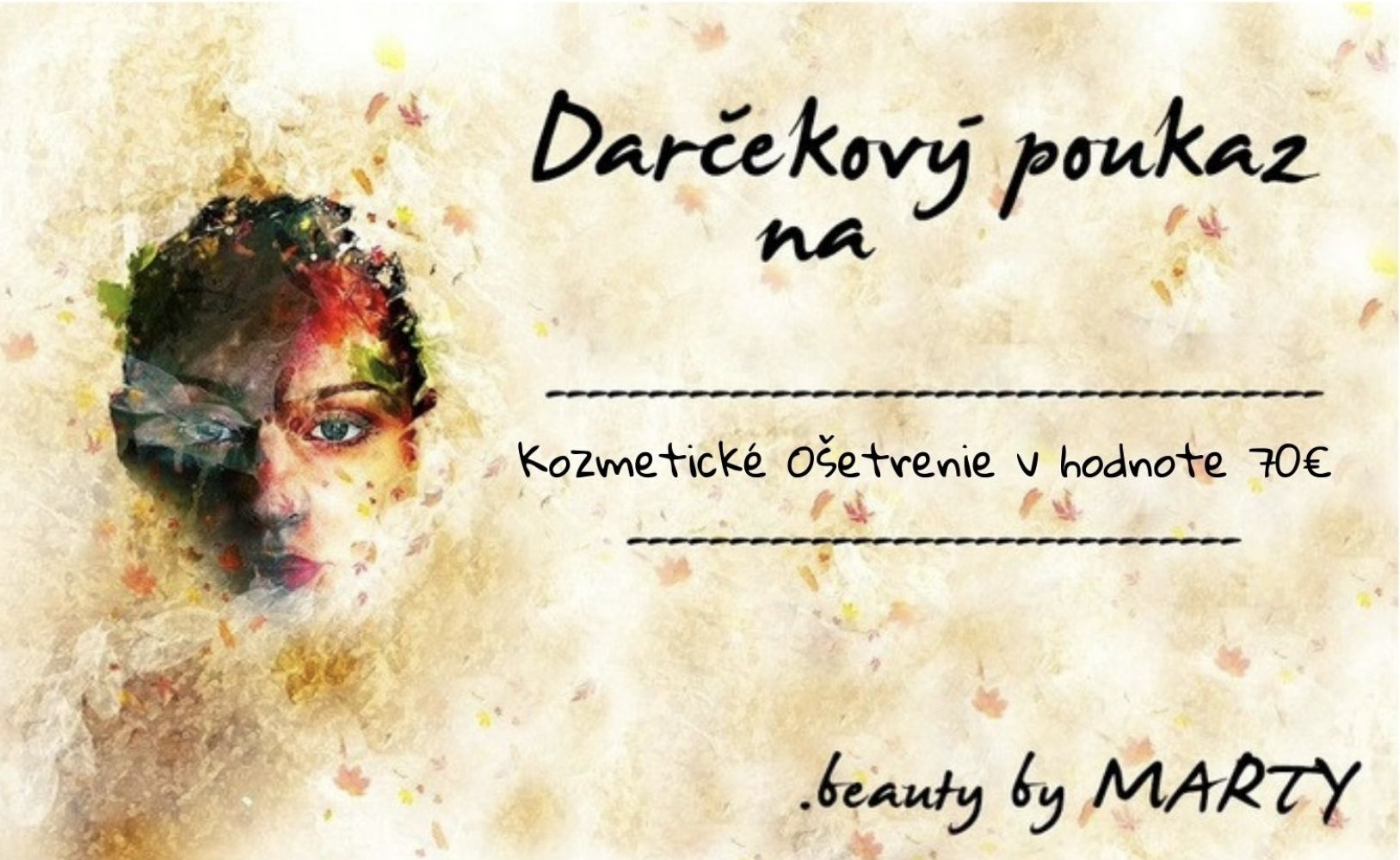 Darčeková poukážka na kozmetické ošetrenie
