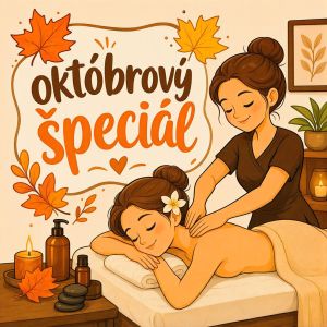 Októbrový špeciál - 30 min. Telový peeling + 45 min. Masáž podľa vlastného výberu.