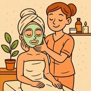 Masáž hlavy + pleťová maska / Massage head + face mask 