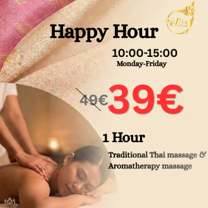 Happy Hour 60 min Aromaterapeutická masáž