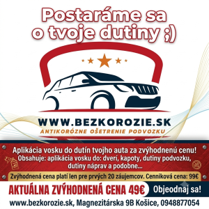 Aplikácia vosku do dutín vozidla